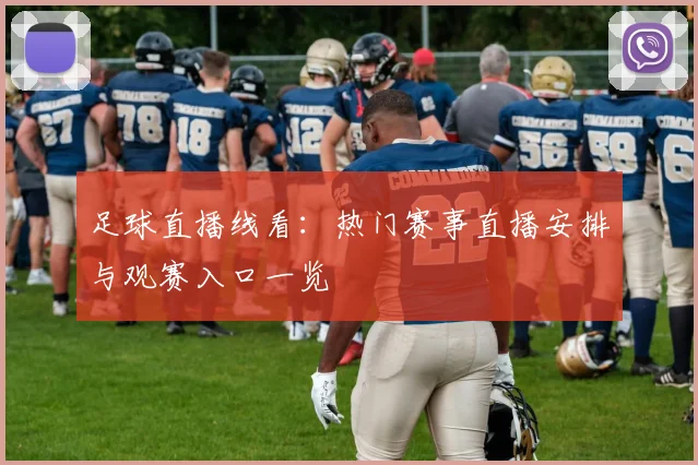 足球直播线看：热门赛事直播安排与观赛入口一览
